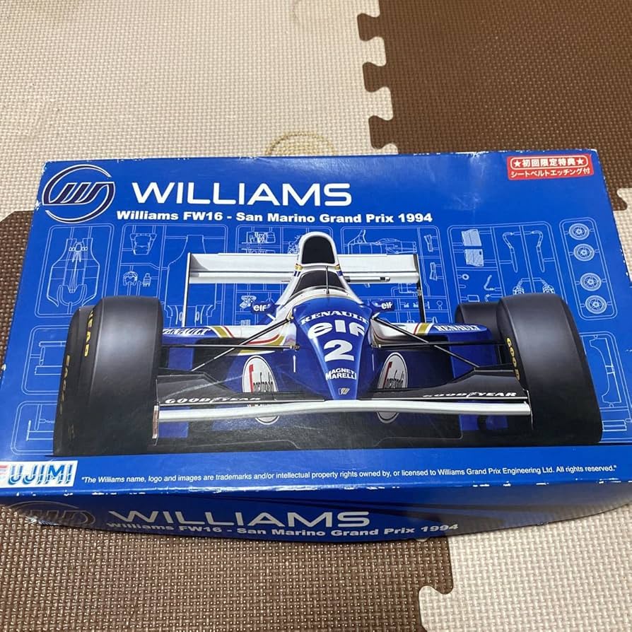 フジミ　1/20 ウィリアムズ　FW16 サンマリノ　エッジング付き 1/20 GP24 ウィリアムズ FW16ルノー （サンマリノGP/ブラジルGP